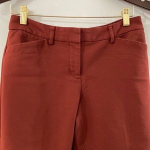 Express Editor Dress Slacks (Ankle Length and Rust colored)